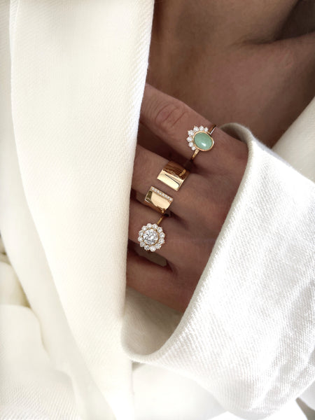 Bague Ubud aventurine - taille 50