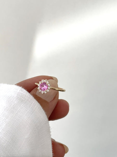 Bague Miracle rose tailles 58 et 60