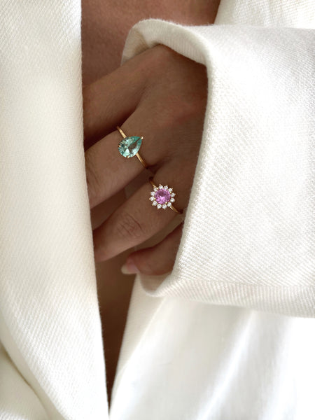 Bague Miracle rose tailles 58 et 60