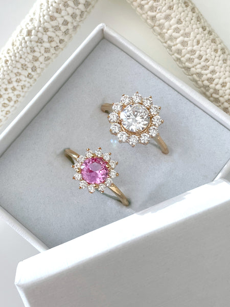 Bague Miracle rose tailles 58 et 60