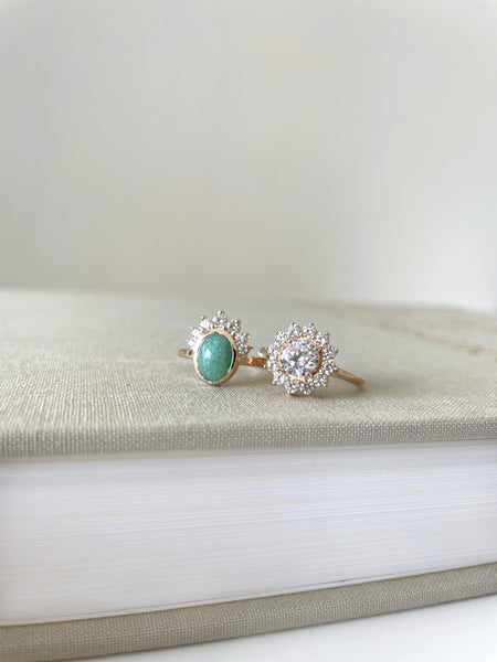 Bague Ubud aventurine - taille 50