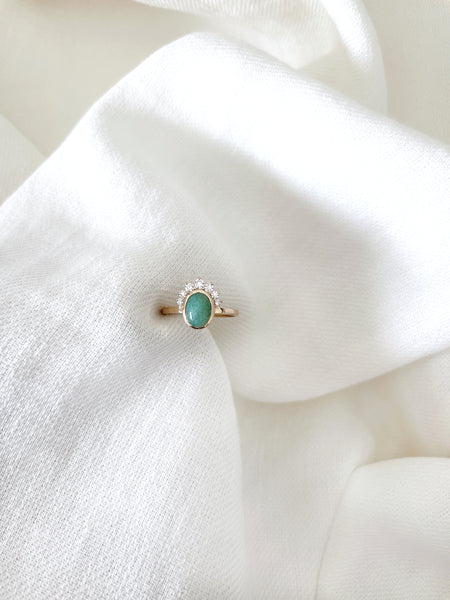 Bague Ubud aventurine - taille 50