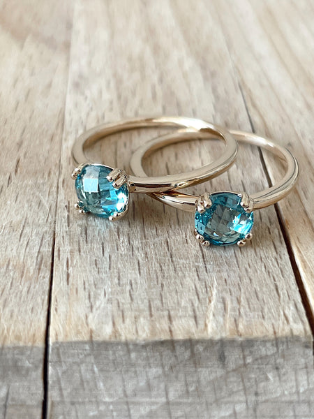 Bague Riviera bleue - taille 56