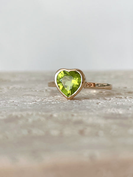 Bague "LE COEUR" péridot