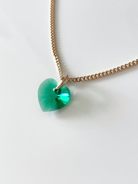 Collier Mia vert émeraude