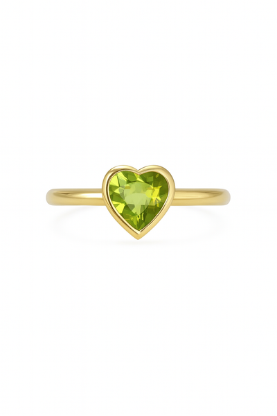 Bague "LE COEUR" péridot