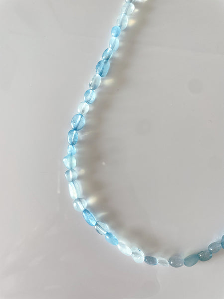 Collier Quiétude aigue-marine