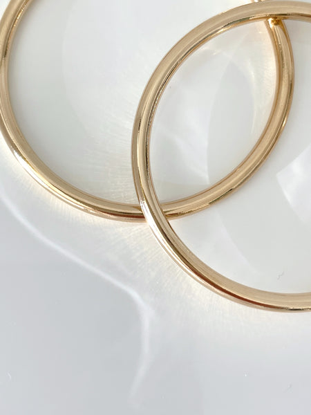 Halo hoop earrings