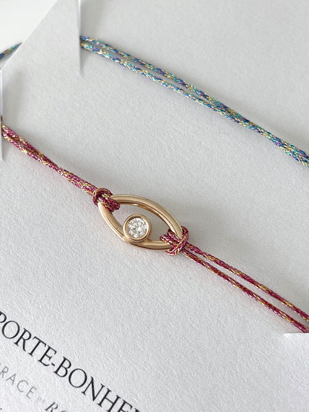Bracelet porte-bonheur Protection lurex