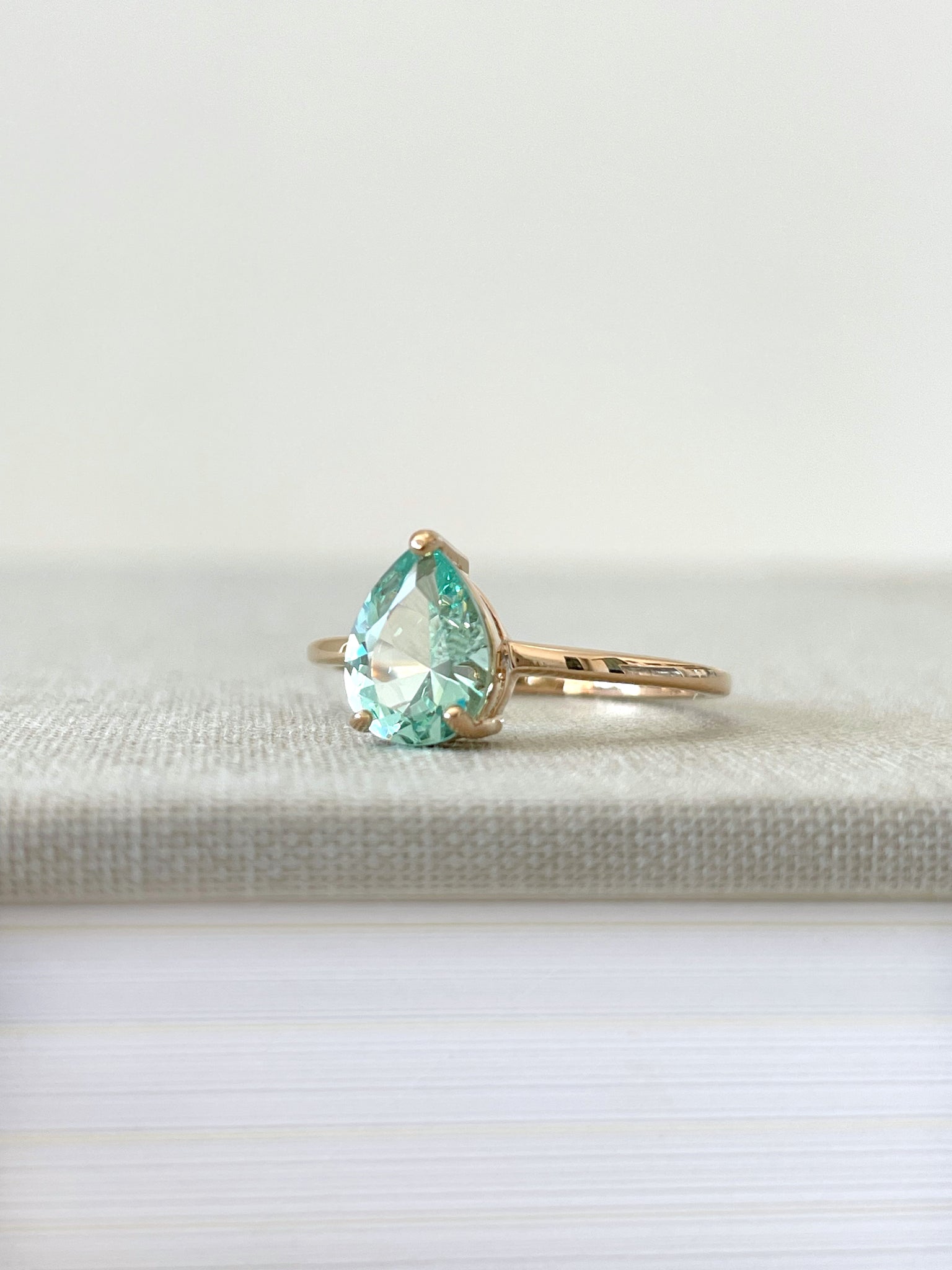 Bague Eclat verte - taille 60
