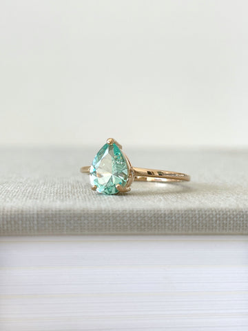 Bague Eclat verte - taille 60