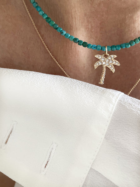 Collier Oasis turquoises