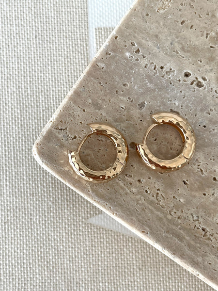 Boucles d'oreilles Pure martelées