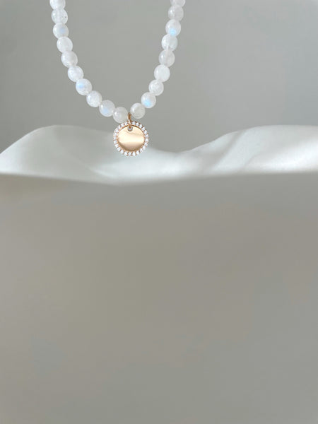 Collier Equilibre pierre de lune