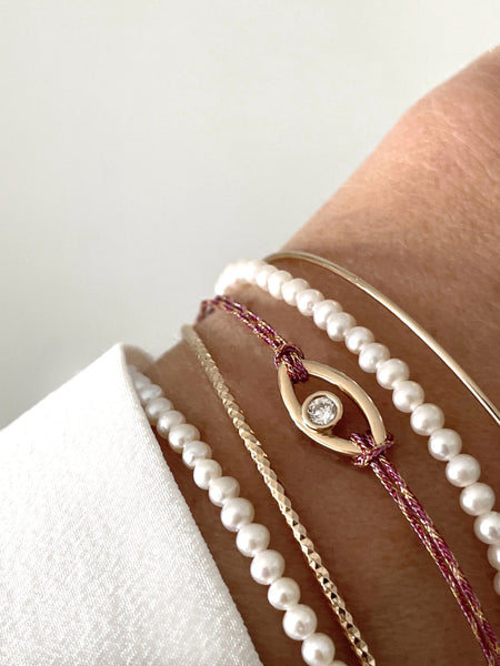 Bracelet porte-bonheur Protection lurex