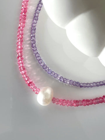 Collier Sérénité rose
