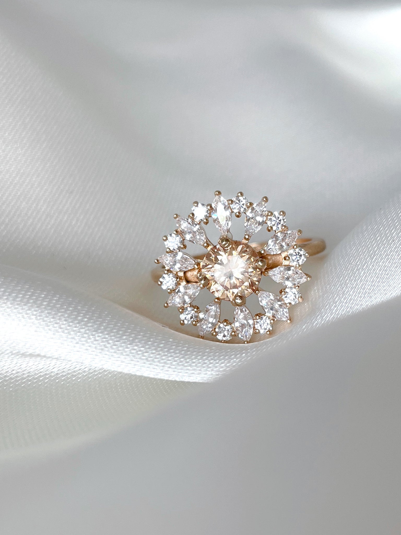 Bague féerie champagne