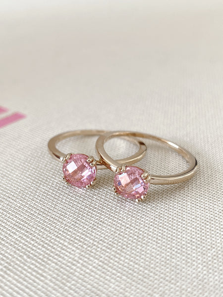 Pink Riviera ring - last pieces!