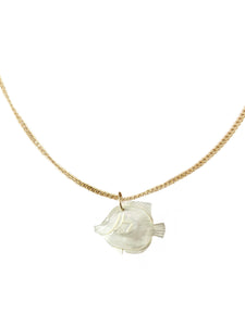 Mother-of-pearl lagoon necklace