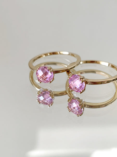 Pink Riviera ring - last pieces!