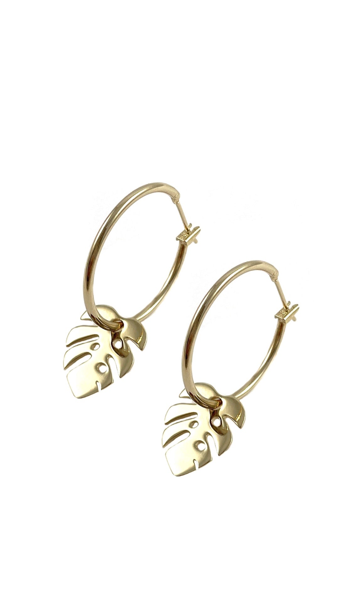 Boucles d'oreilles Monstera